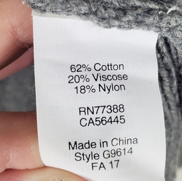 Madewell Grey Tie Cuff Pullover Sweater Size Small - Picture 6 of 8